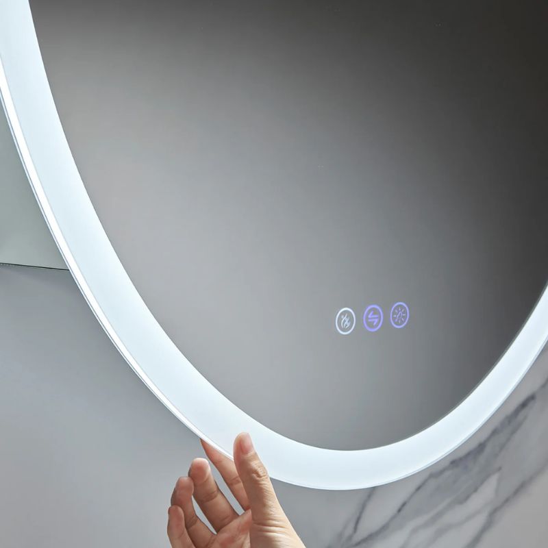 Blossom Spica LED Medicine Cabinet with Oval Mirror, Defogger, and Tunable Lighting - Quality Home Distribution