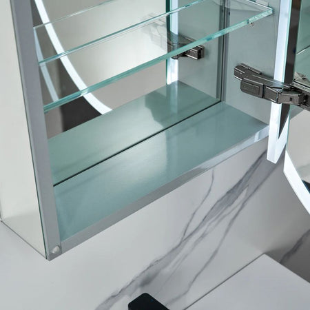 Blossom Spica LED Medicine Cabinet with Oval Mirror, Defogger, and Tunable Lighting - Quality Home Distribution