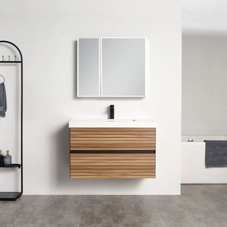 Blossom Annecy 040 Wall-Hung Modern Bathroom Vanity with Soft-Close Drawers - QHD