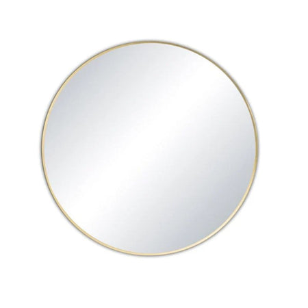 Blossom FM3 Round Metal Framed Wall Mirror – Shatterproof Decorative Circle Mirror - Quality Home Distribution