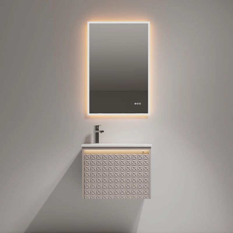 Blossom Thun 041 LED Illuminated Wall-Hung Vanity with Droplet-Shaped Sink - Quality Home Distribution