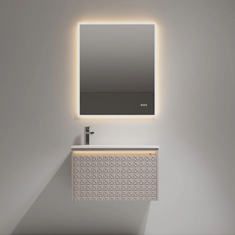 Blossom Thun 041 LED Illuminated Wall-Hung Vanity with Droplet-Shaped Sink - Quality Home Distribution