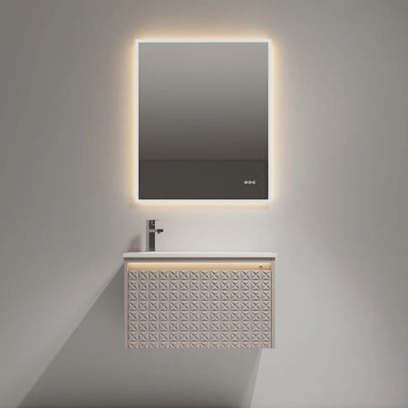 Blossom Thun 041 LED Illuminated Wall-Hung Vanity with Droplet-Shaped Sink - Quality Home Distribution