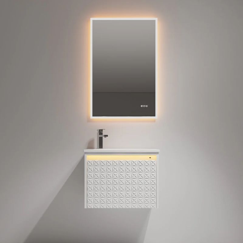 Blossom Thun 041 LED Illuminated Wall-Hung Vanity with Droplet-Shaped Sink - Quality Home Distribution