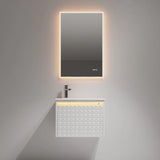 Blossom Thun 041 LED Illuminated Wall-Hung Vanity with Droplet-Shaped Sink - Quality Home Distribution