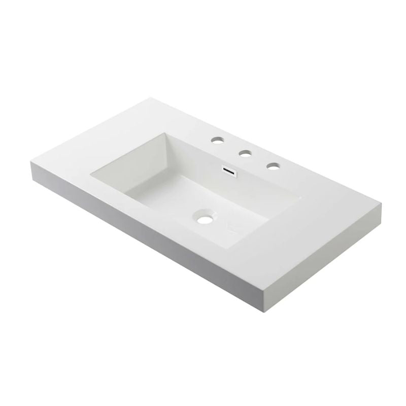 Blossom Acrylic Top-Mount Integrated Basin 24"-36" - Quality Home Distribution