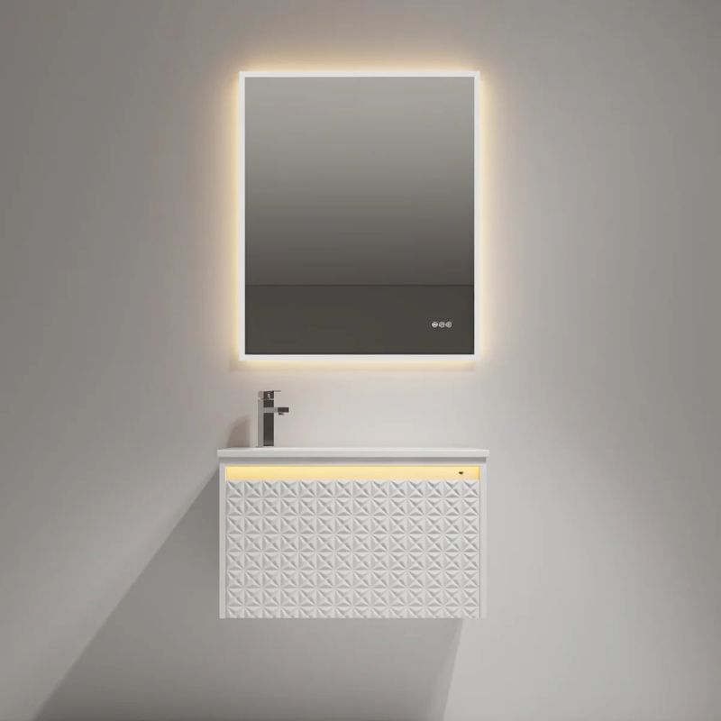Blossom Thun 041 LED Illuminated Wall-Hung Vanity with Droplet-Shaped Sink - Quality Home Distribution