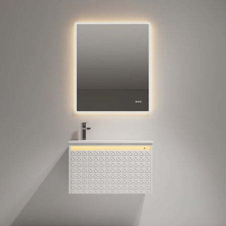 Blossom Thun 041 LED Illuminated Wall-Hung Vanity with Droplet-Shaped Sink - Quality Home Distribution