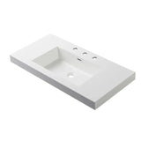 Blossom Acrylic Top-Mount Integrated Basin 24"-36" - Quality Home Distribution