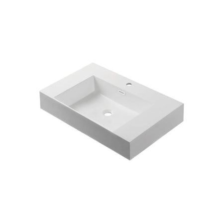 Blossom Premium 5-Inch Thick Acrylic Top-Mount Integrated Basin - Quality Home Distribution