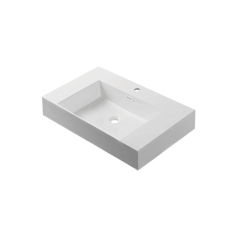 Blossom Premium 5-Inch Thick Acrylic Top-Mount Integrated Basin - Quality Home Distribution