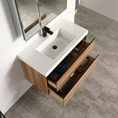 Blossom Annecy 040 Wall-Hung Modern Bathroom Vanity with Soft-Close Drawers - QHD