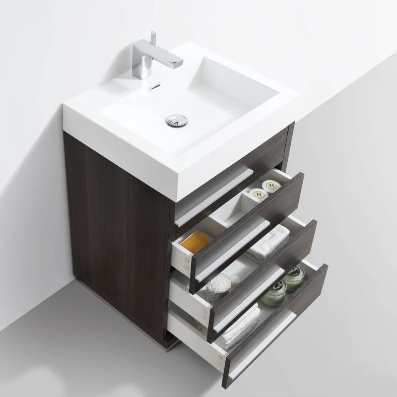 Blossom Barcelona 005 Modern Free-Standing Bathroom Vanity with 4 Soft-Close Drawers - QHD