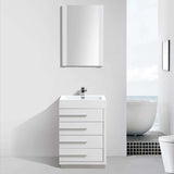 Blossom Barcelona 005 Modern Free-Standing Bathroom Vanity with 4 Soft-Close Drawers - QHD