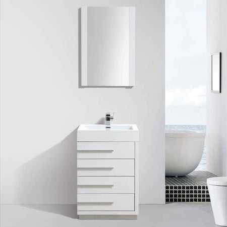 Blossom Barcelona 005 Modern Free-Standing Bathroom Vanity with 4 Soft-Close Drawers - QHD
