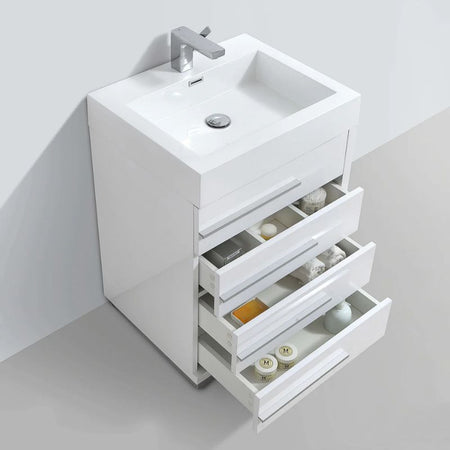 Blossom Barcelona 005 Modern Free-Standing Bathroom Vanity with 4 Soft-Close Drawers - QHD