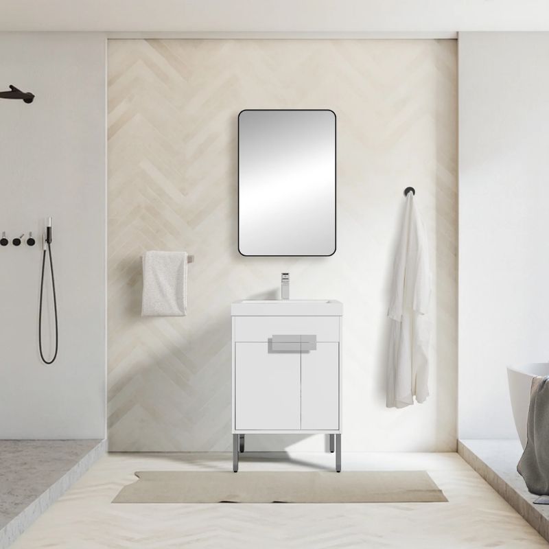 Blossom Bari 030 Modern Free-Standing Bathroom Vanity with Adjustable Storage - Quality Home Distribution