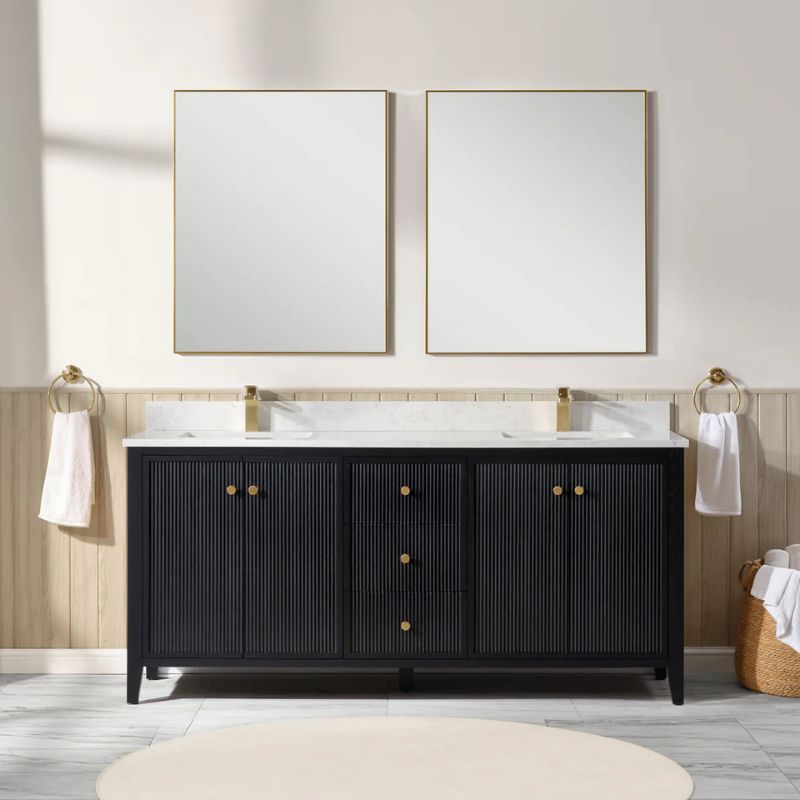 Blossom Torino 050 Fluted Solid Wood Freestanding Vanity Cabinet - Quality Home Distribution