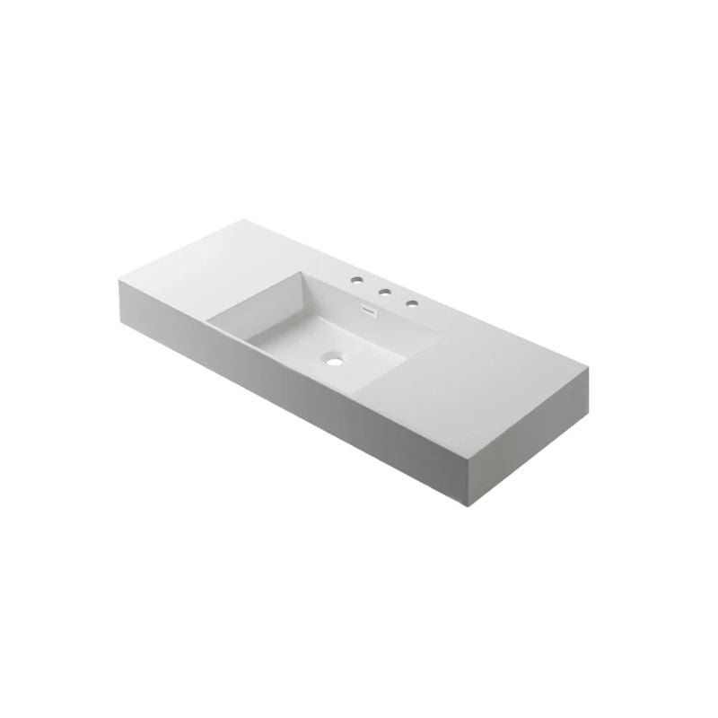 Blossom Premium 5-Inch Thick Acrylic Top-Mount Integrated Basin - Quality Home Distribution