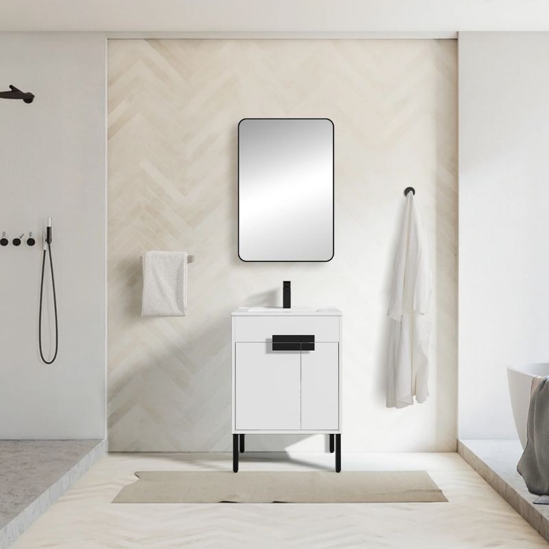 Blossom Bari 030 Modern Free-Standing Bathroom Vanity with Adjustable Storage - Quality Home Distribution