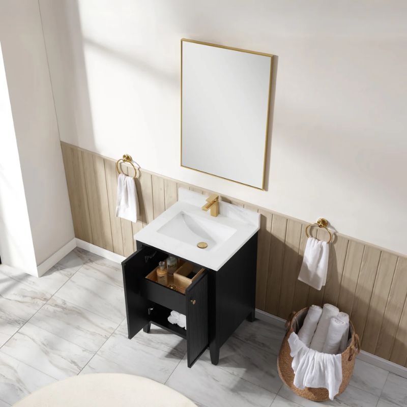 Blossom Torino 050 Fluted Solid Wood Freestanding Vanity Cabinet - Quality Home Distribution
