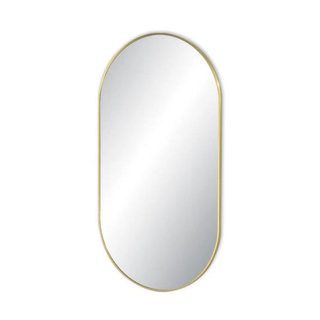 Blossom FM4 Oval Metal Framed Wall Mirror – Shatterproof Capsule Design - Quality Home Distribution
