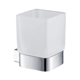 Blossom 600 Series Modern Wall-Mounted Toothbrush Holder with Square Frosted Glass - Quality Home Distribution