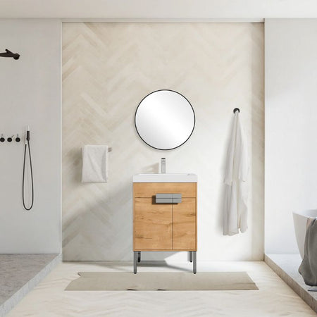 Blossom Bari 030 Modern Free-Standing Bathroom Vanity with Adjustable Storage - Quality Home Distribution