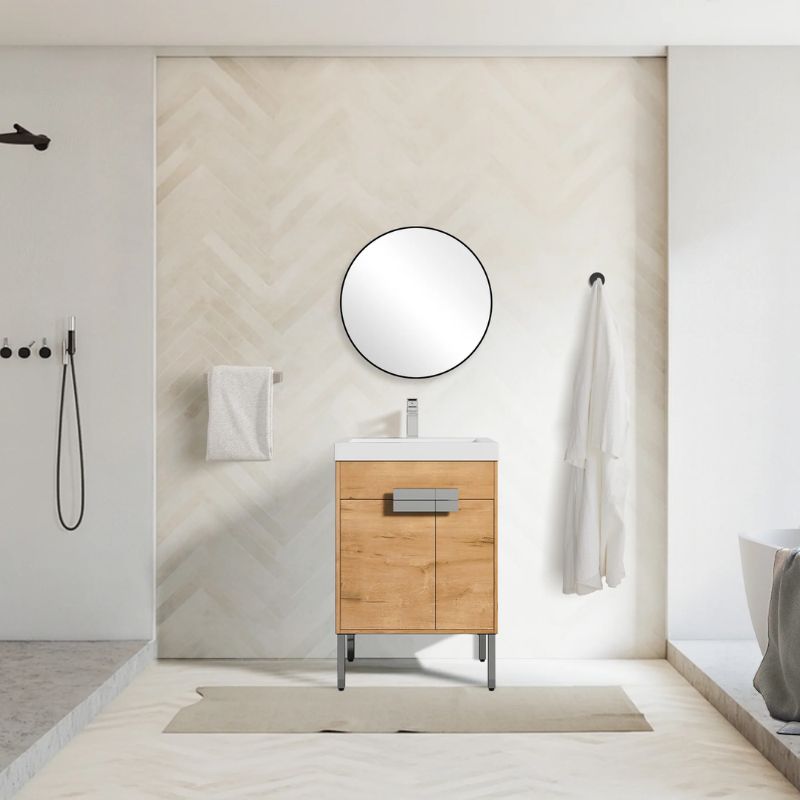Blossom Bari 030 Modern Free-Standing Bathroom Vanity with Adjustable Storage - Quality Home Distribution