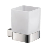 Blossom 600 Series Modern Wall-Mounted Toothbrush Holder with Square Frosted Glass - Quality Home Distribution