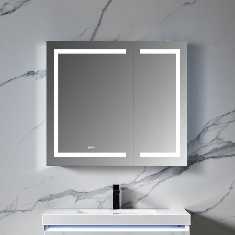 Blossom Vega LED Medicine Cabinet with Smart Touch Controls and Anti-Fog Mirror - Quality Home Distribution