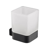 Blossom 600 Series Modern Wall-Mounted Toothbrush Holder with Square Frosted Glass - Quality Home Distribution