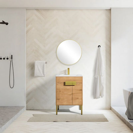 Blossom Bari 030 Modern Free-Standing Bathroom Vanity with Adjustable Storage - Quality Home Distribution