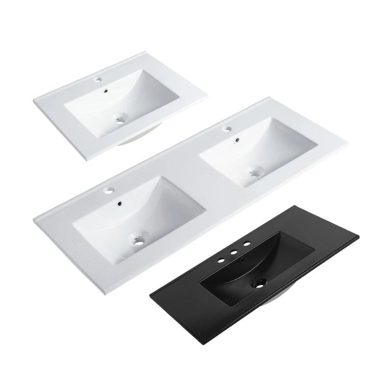 Blossom Premium Ceramic Top-Mount Integrated Bathroom Basin - Quality Home Distribution