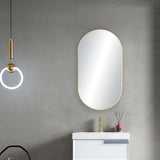 Blossom FM4 Oval Metal Framed Wall Mirror – Shatterproof Capsule Design - Quality Home Distribution