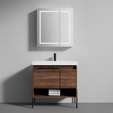 Blossom Turin 031 Freestanding Modern All-Wood Bathroom Vanity Cabinet