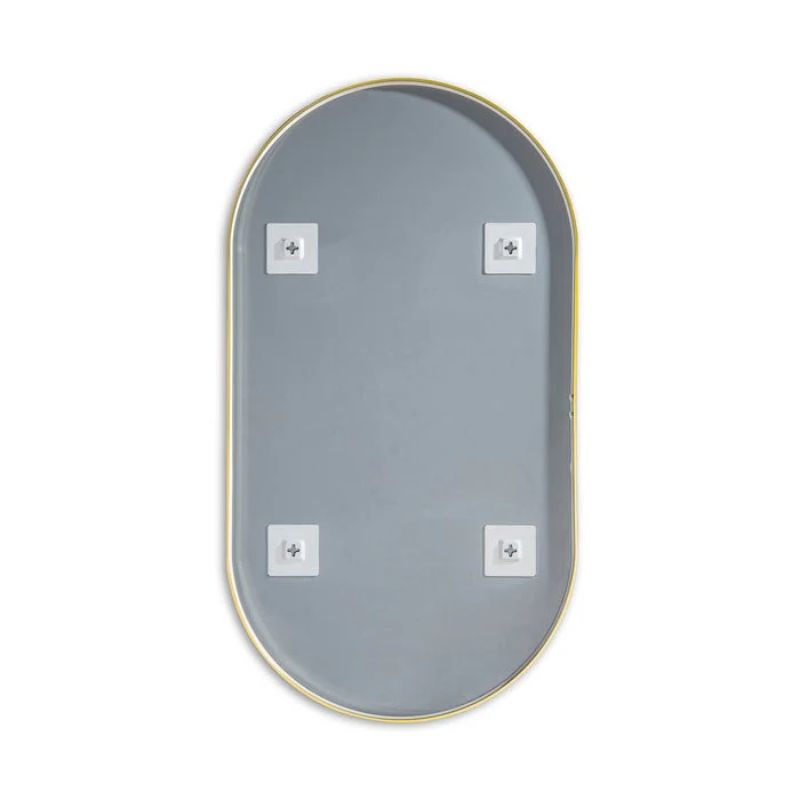 Blossom FM4 Oval Metal Framed Wall Mirror – Shatterproof Capsule Design - Quality Home Distribution