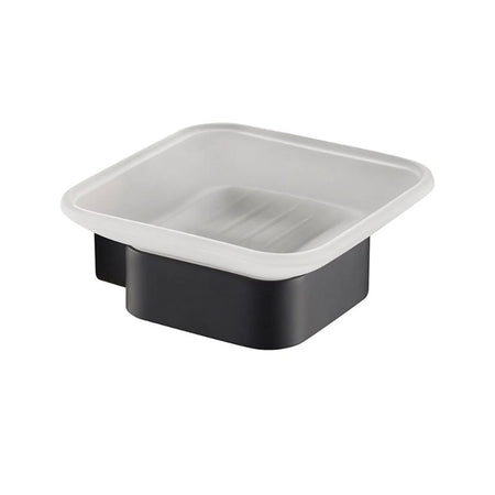 Blossom 600 Series Modern Wall-Mounted Soap Dish with Square Glass Tray - Quality Home Distribution