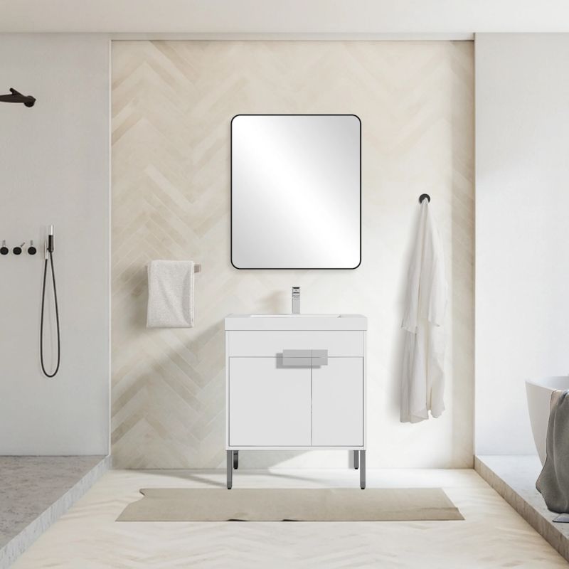 Blossom Bari 030 Modern Free-Standing Bathroom Vanity with Adjustable Storage - Quality Home Distribution