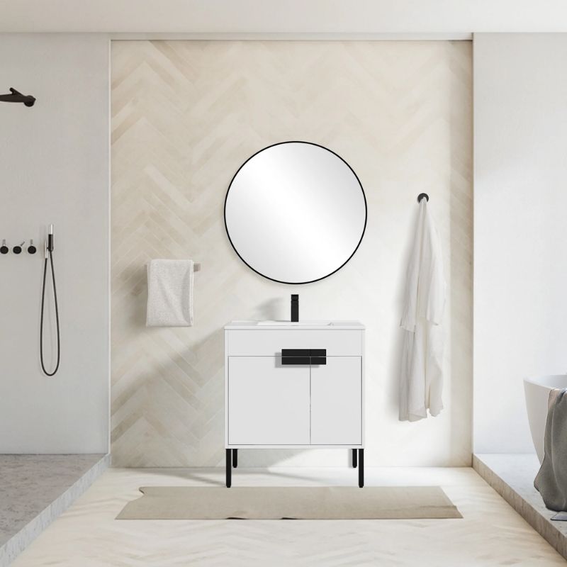 Blossom Bari 030 Modern Free-Standing Bathroom Vanity with Adjustable Storage - Quality Home Distribution