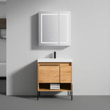 Blossom Turin 031 Freestanding Modern All-Wood Bathroom Vanity Cabinet