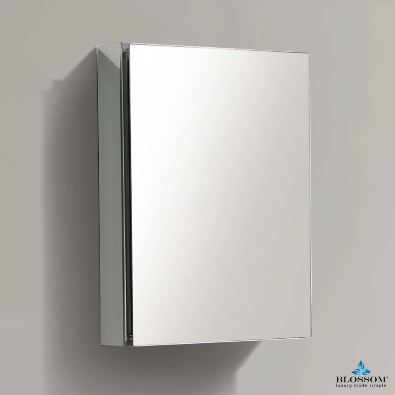 Blossom MC7 Aluminum Frameless Medicine Cabinet – Recessed or Surface Mount - Quality Home Distribution