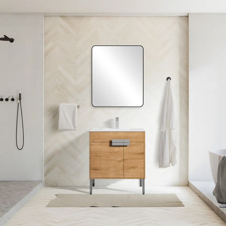 Blossom Bari 030 Modern Free-Standing Bathroom Vanity with Adjustable Storage - Quality Home Distribution