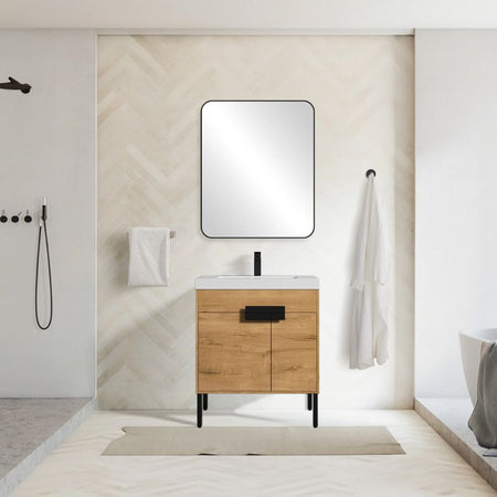 Blossom Bari 030 Modern Free-Standing Bathroom Vanity with Adjustable Storage - Quality Home Distribution
