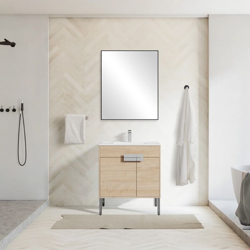 Blossom Bari 030 Modern Free-Standing Bathroom Vanity with Adjustable Storage - Quality Home Distribution