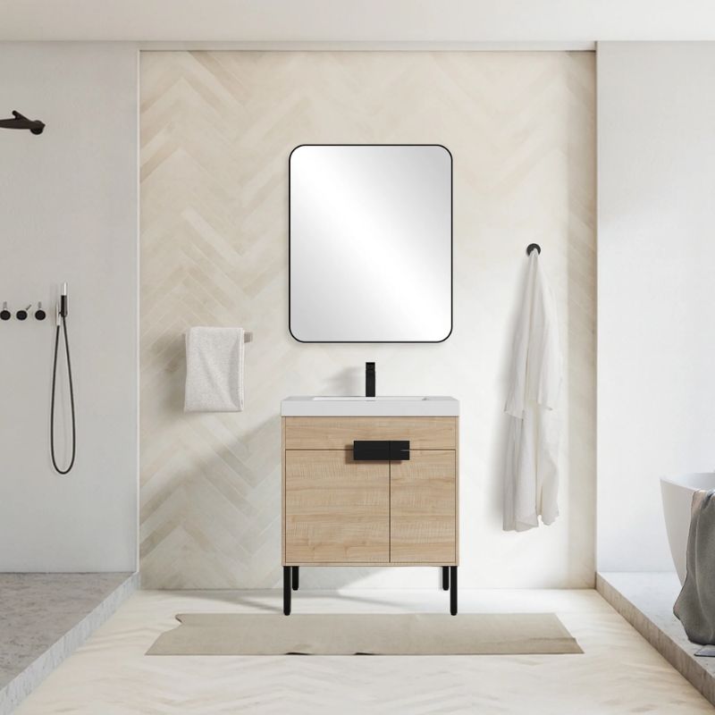 Blossom Bari 030 Modern Free-Standing Bathroom Vanity with Adjustable Storage - Quality Home Distribution