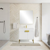 Blossom Bari 030 Modern Free-Standing Bathroom Vanity with Adjustable Storage - Quality Home Distribution