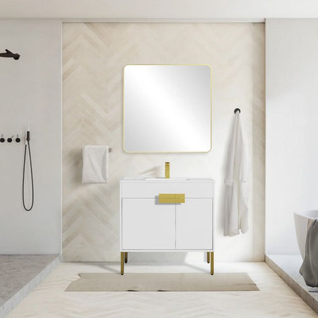 Blossom Bari 030 Modern Free-Standing Bathroom Vanity with Adjustable Storage - Quality Home Distribution