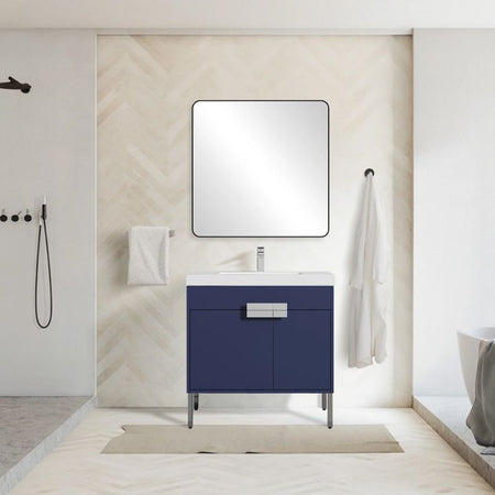 Blossom Bari 030 Modern Free-Standing Bathroom Vanity with Adjustable Storage - Quality Home Distribution