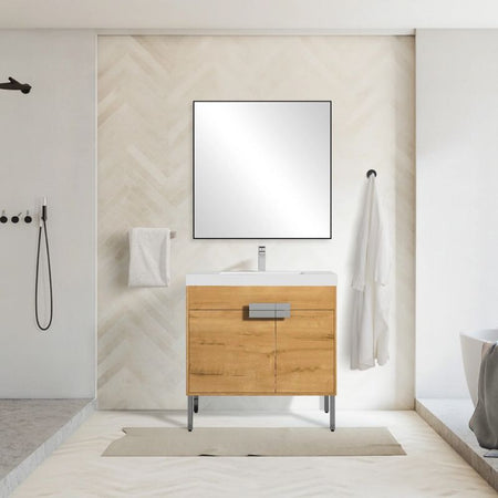Blossom Bari 030 Modern Free-Standing Bathroom Vanity with Adjustable Storage - Quality Home Distribution